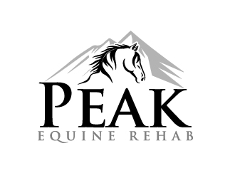 Peak Equine Rehab logo design by ElonStark