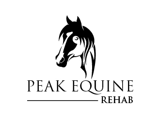 Peak Equine Rehab logo design by cybil