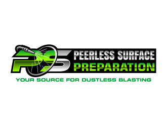 Peerless Surface Preparation and Dustless Blasting logo design by cintoko