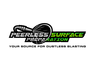Peerless Surface Preparation and Dustless Blasting logo design by cintoko