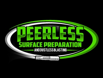 Peerless Surface Preparation and Dustless Blasting logo design by ElonStark