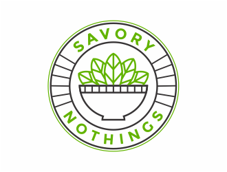 Savory Nothings logo design by mutafailan