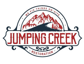 Jumping Creek Restoration logo design by Ultimatum