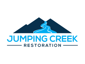 Jumping Creek Restoration logo design by cintoko