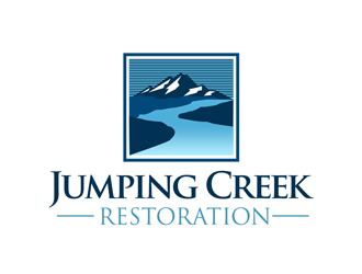 Jumping Creek Restoration logo design by kunejo
