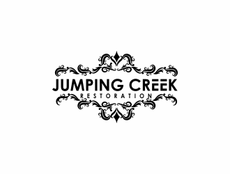 Jumping Creek Restoration logo design by giphone