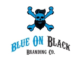 Blue On Black Branding Co. logo design by ManishKoli