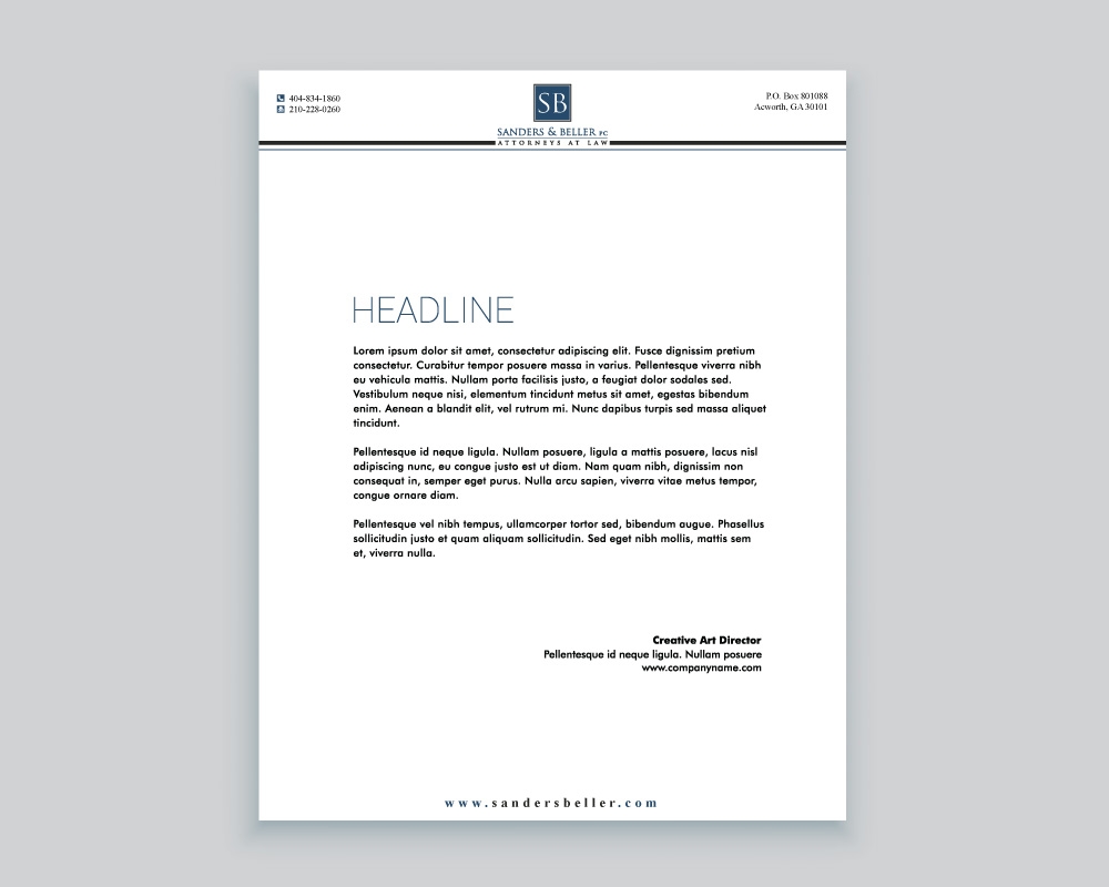 Sanders & Beller PC Attorneys at Law Digital Design 48hourslogo