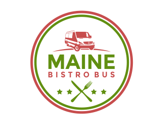 Maine Bistro Bus logo design by Girly