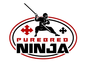 Purebred Ninja logo design by samuraiXcreations