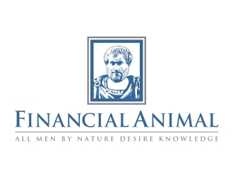 [Name] Financial Animal [Slogan or Tag Line] All men by nature desire knowledge. logo design by aura