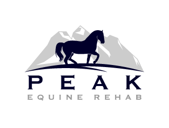 Peak Equine Rehab logo design by akilis13