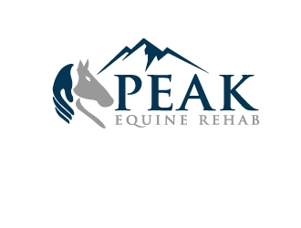 Peak Equine Rehab logo design by Marianne