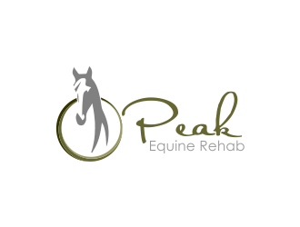 Peak Equine Rehab logo design by ROSHTEIN