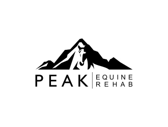 Peak Equine Rehab logo design by yunda
