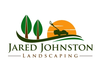 Jared Johnston Landscaping logo design by ElonStark
