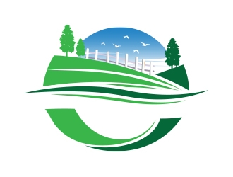Jared Johnston Landscaping logo design by Eliben
