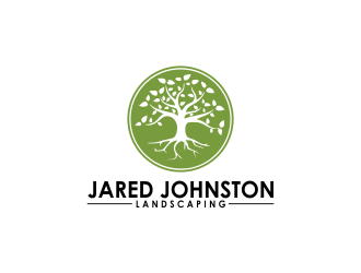 Jared Johnston Landscaping logo design by giphone