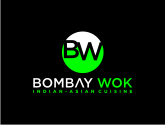 Bombay Wok Indian-Asian Cuisine logo design by bricton