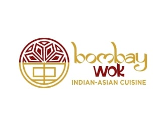 Bombay Wok Indian-Asian Cuisine logo design by cikiyunn