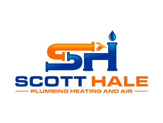 Scott Hale Plumbing Heating and Air  logo design by hidro