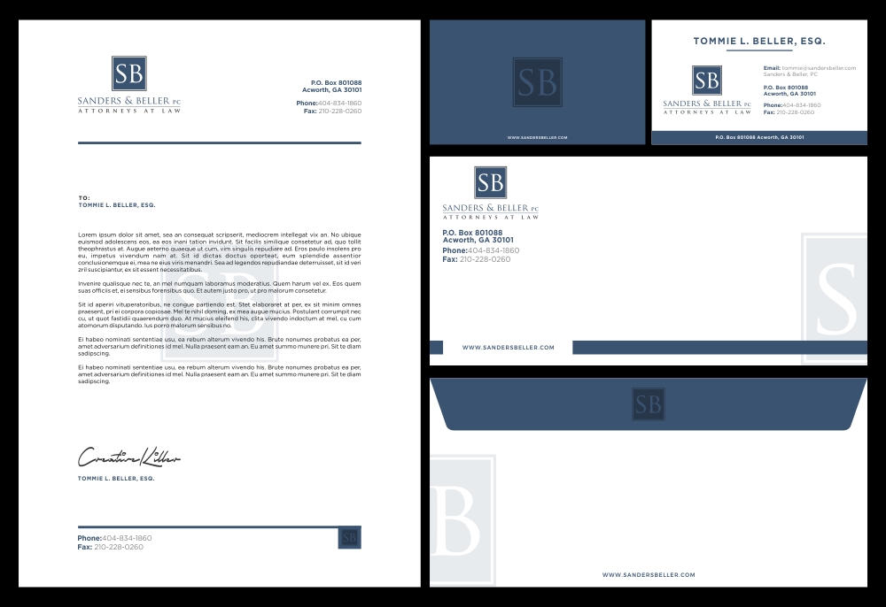 Sanders & Beller PC Attorneys at Law Digital Design 48hourslogo