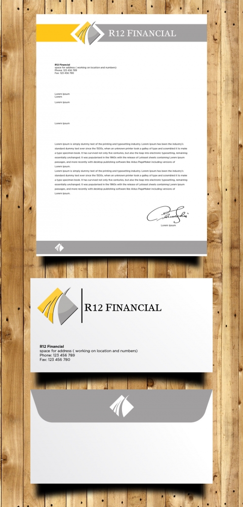 R12 Financial logo design by torresace