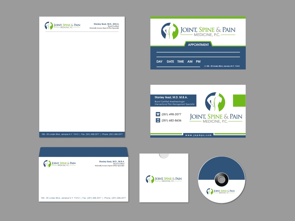 Joint, Spine & Pain Medicine, P.C. logo design by shravya