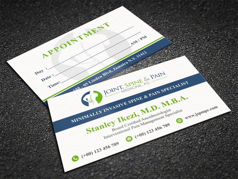 Joint, Spine & Pain Medicine, P.C. logo design by Kindo