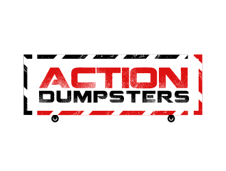 ACTION HAULING DUMPSTER SERVICE logo design by BeDesign