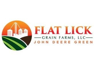 Flat Lick Grain Farms, LLC logo design by Boomstudioz