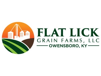 Flat Lick Grain Farms, LLC logo design by Boomstudioz
