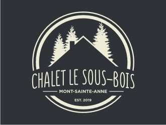 Chalet Le Sous-Bois    Mont-Sainte-Anne logo design by GemahRipah