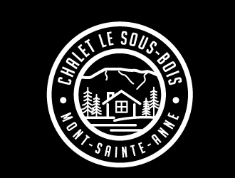 Chalet Le Sous-Bois    Mont-Sainte-Anne logo design by jaize