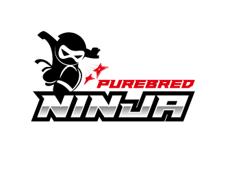 Purebred Ninja logo design by pencilhand