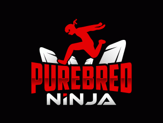 Purebred Ninja logo design by lestatic22