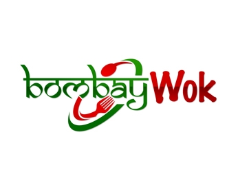 Bombay Wok Indian-Asian Cuisine logo design by DreamLogoDesign