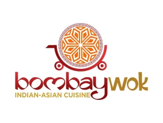 Bombay Wok Indian-Asian Cuisine logo design by cikiyunn