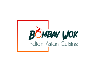 Bombay Wok Indian-Asian Cuisine logo design by ROSHTEIN