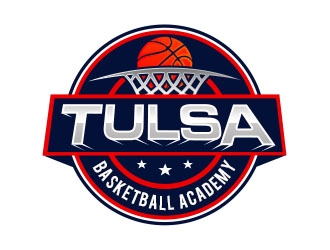 Tulsa Basketball Academy logo design by Benok