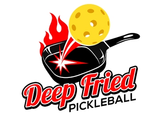 Deep Fried Pickleball logo design by ingepro