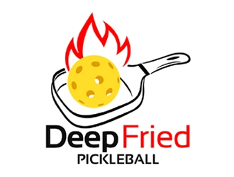 Deep Fried Pickleball logo design by ingepro