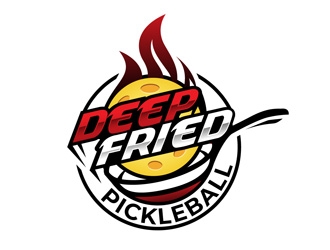 Deep Fried Pickleball logo design by DreamLogoDesign