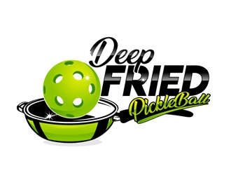 Deep Fried Pickleball logo design by DreamLogoDesign
