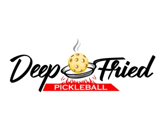 Deep Fried Pickleball logo design by DreamLogoDesign