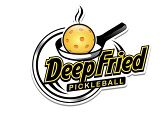 Deep Fried Pickleball logo design by DreamLogoDesign
