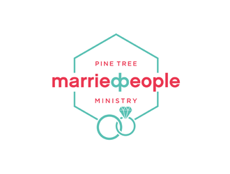 Pine Tree Married People Ministry logo design by bomie