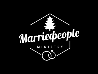 Pine Tree Married People Ministry logo design by Girly