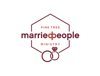 Pine Tree Married People Ministry logo design by bomie