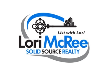 Lori McRee Solid Source Realty logo design by DreamLogoDesign